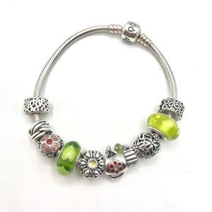 Pandora Jewelry - Authentic PANDORA Garden Themed Bracelet Pandora Jewelry - Authentic PANDORA Garden Themed Bracelet